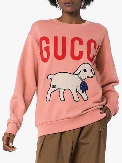 gucci sweater replica womens|gucci lamb print sweater.